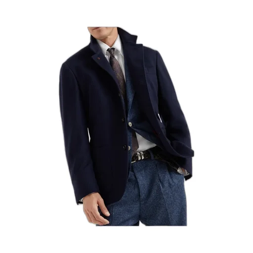 Cashmere-Wool Blazer With Notched Lapels