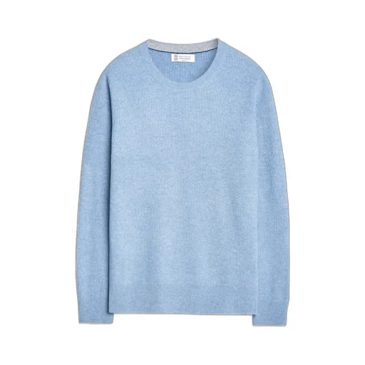 Ribbed Crew-Neck Sweater