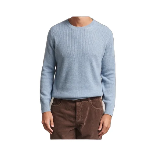 Ribbed Crew-Neck Sweater