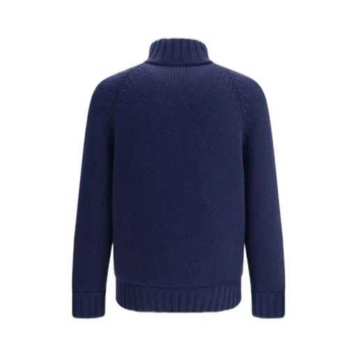 High-Neck Zip-Front Cashmere Jacket