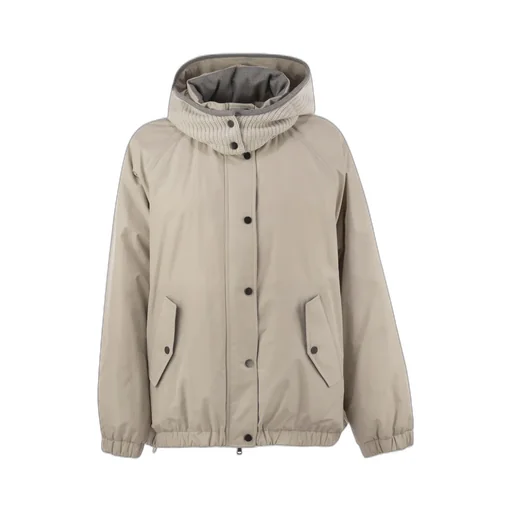 Elasticated Hem Hooded Jacket