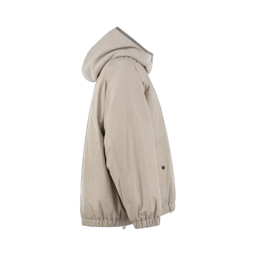 Elasticated Hem Hooded Jacket