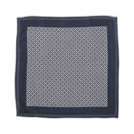Geometric-Pattern Silk Scarf