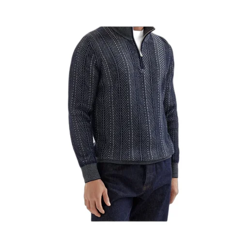 Cashmere Zip-Up Sweater