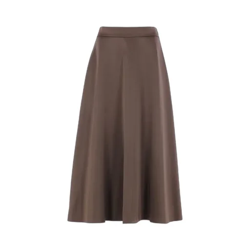 Pleated Flared Skirt