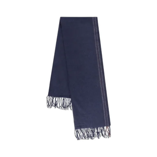 Striped Fringed Scarf
