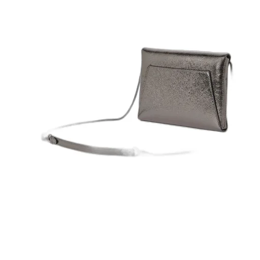 Metallic Flap Clutch Bag
