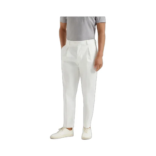 Tailored Tapered-Leg Trousers