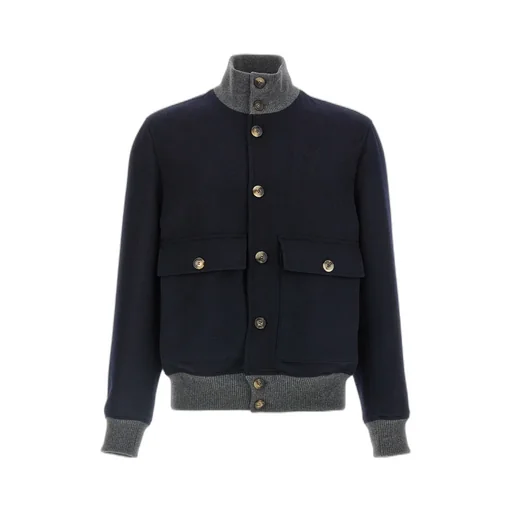 Flannel Double Cloth Bomber Jacket