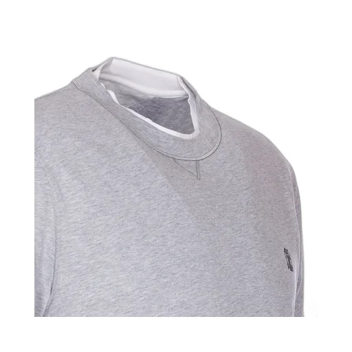 Logo Embroidered Layered T-Shirt