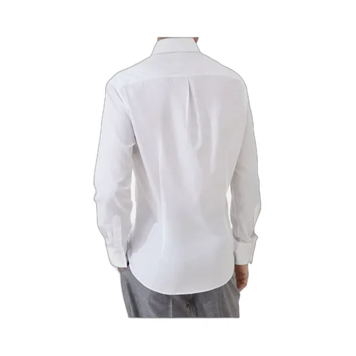 Button-Up Long-Sleeved Twill Shirt