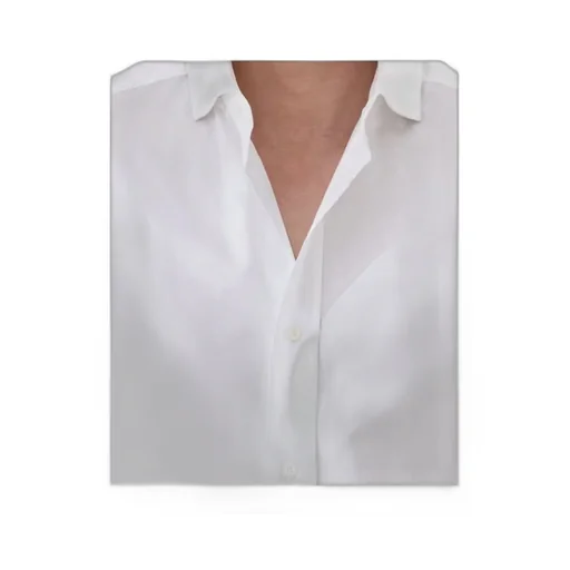 Button-Up Long-Sleeved Twill Shirt