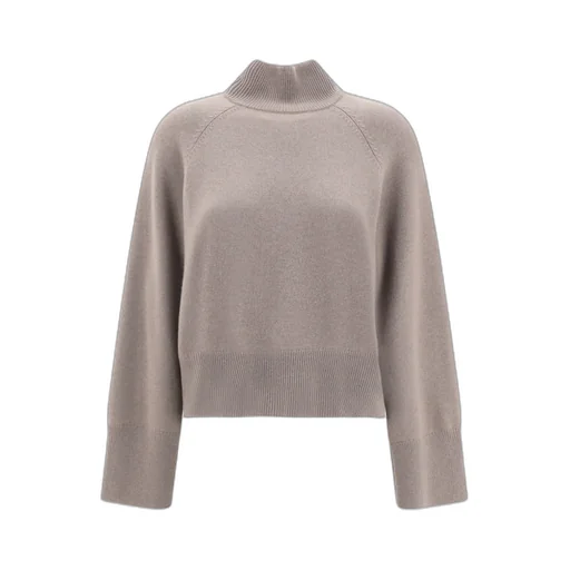 High-Neck Cropped Sweater