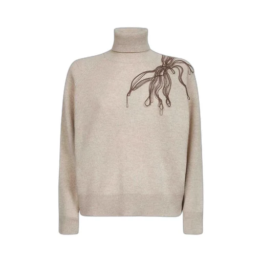 Monili Detailed Roll Neck Sweater