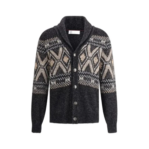 Shawl Collared Knitted Cardigan