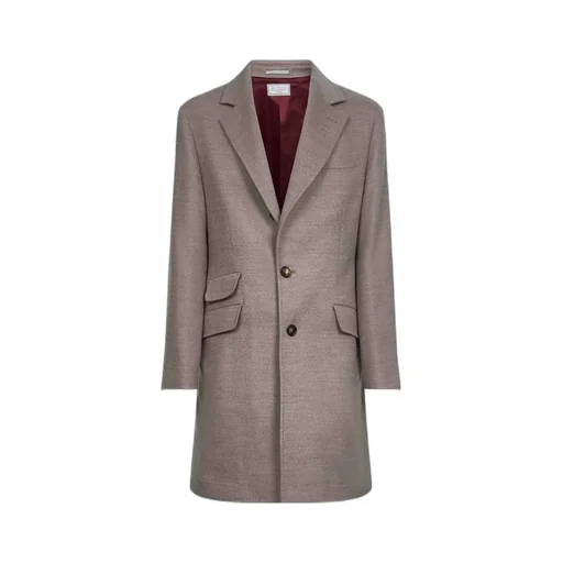 Single-Breasted Long Sleeved Coat