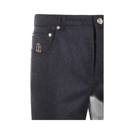 Logo Patch Tapered Leg Trousers