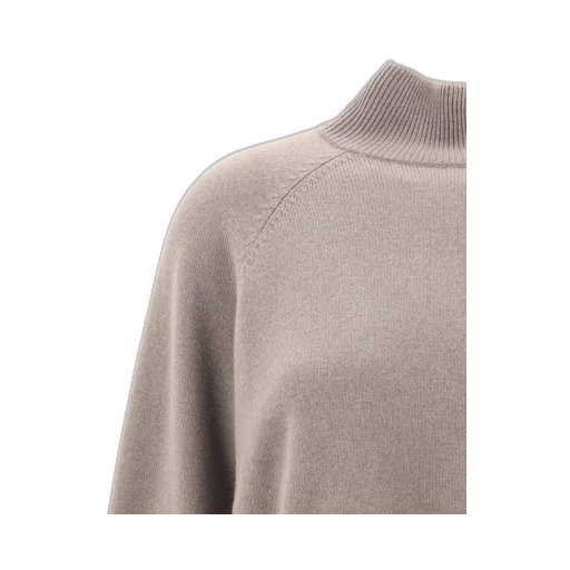 High-Neck Cropped Sweater