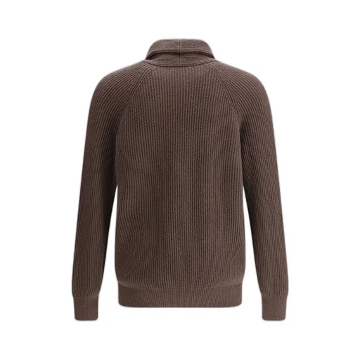 Long-Sleeved Ribbed Cardigan