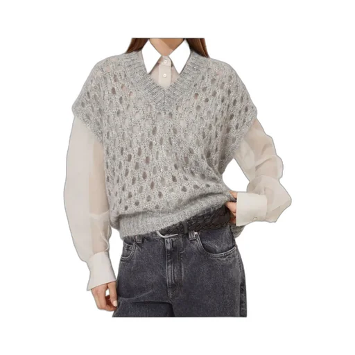 V-Neck Knitted Sweater