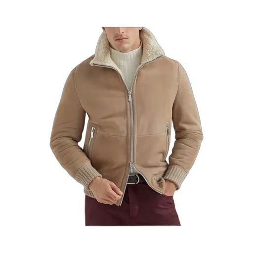 Zip-Up Ribbed Hem Jacket