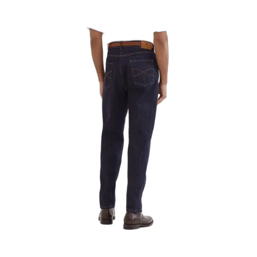 Logo Patch Tapered Jeans