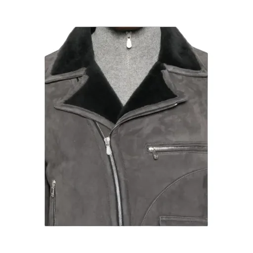 Suede Biker Jacket