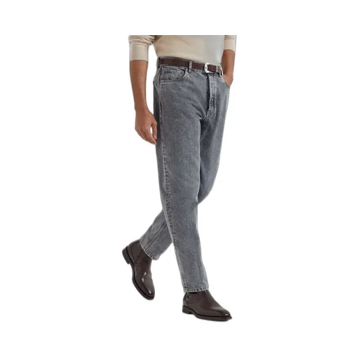 Logo Patch Straight-Leg Jeans
