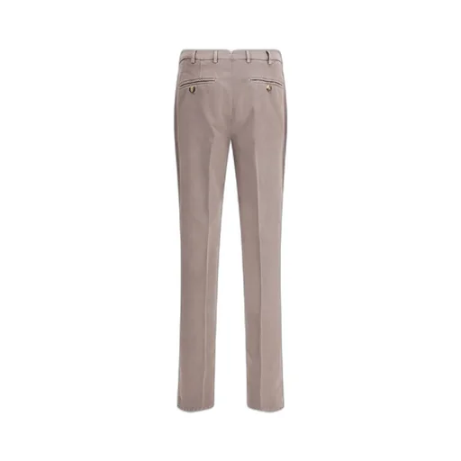 Garment-Dyed Comfort Gabardine Italian Fit Trousers