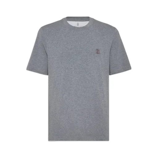 Logo Embroidered Crewneck T-Shirt