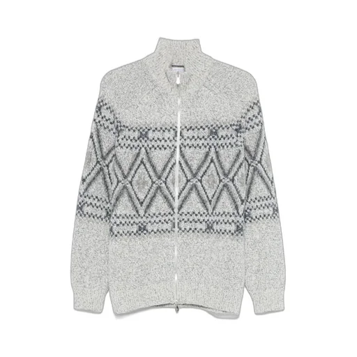 Patterned Intarsia Cardigan