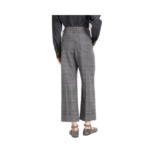 Prince Of Wales Cropped Trousers