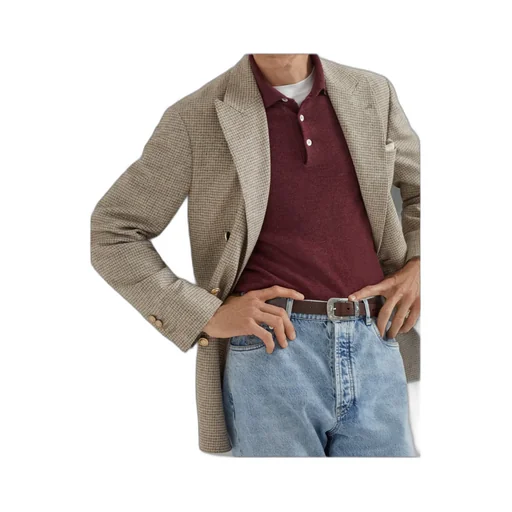 Long Sleeved Knitted Polo Shirt
