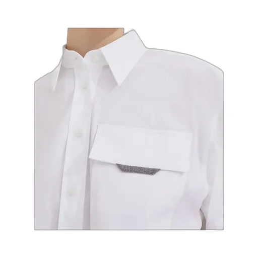 Button-Up Long-Sleeved Shirt