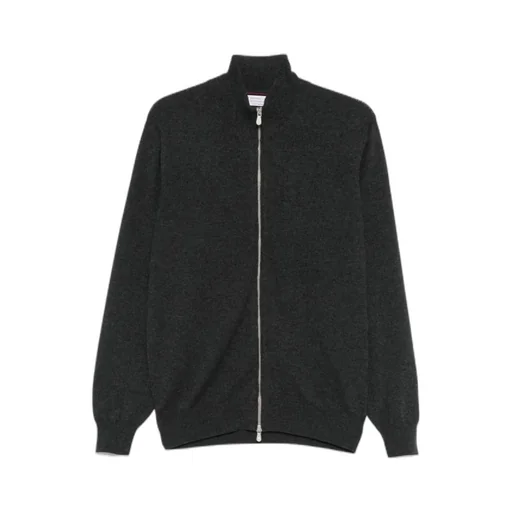 High Neck Zipped Cardigan