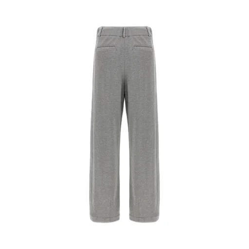 High-Waisted Straight Leg Trousers