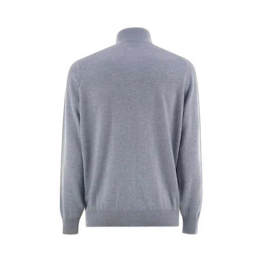 Zippered Turtleneck Cardigan