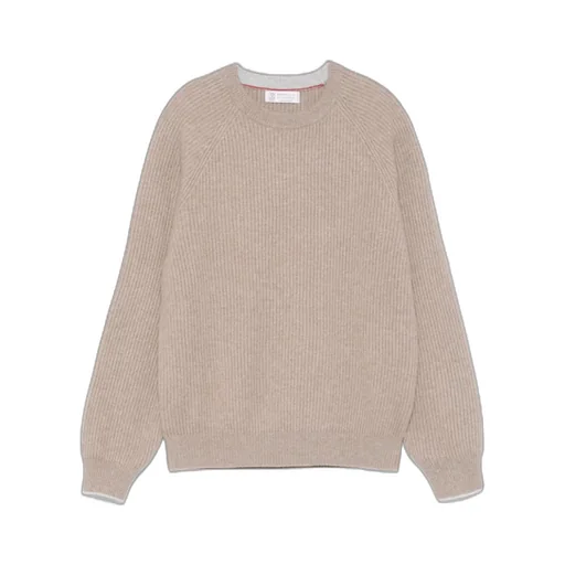 Crewneck Ribbed-Knit Jumper