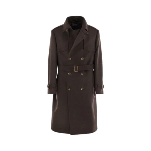 Double-Breasted Belted Coat