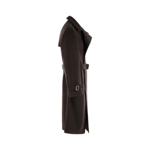 Double-Breasted Belted Coat