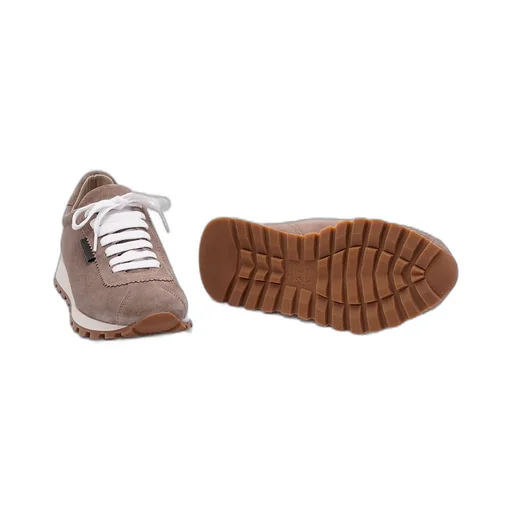 Suede Lace-Up Sneakers