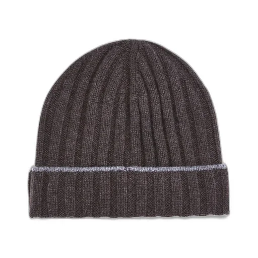 Turn-Up Brim Ribbed Beanie