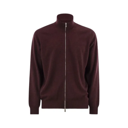 Zip-Up Cashmere Sweater