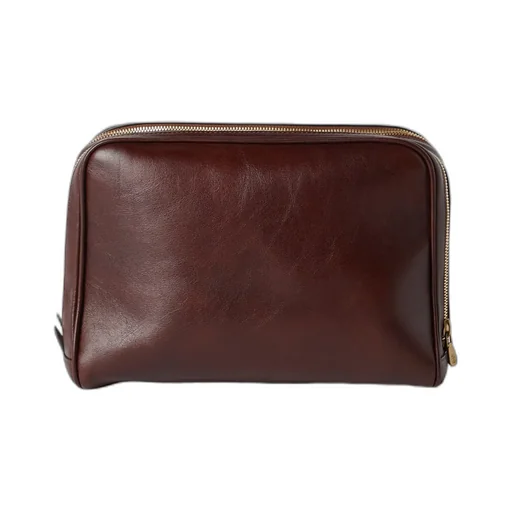 Logo Detailed Zipped Wash Bag