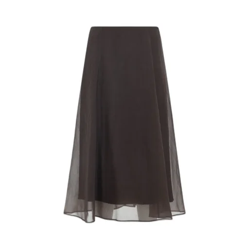 Flared Midi Tulle Skirt
