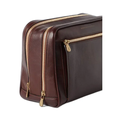 Logo Detailed Zipped Wash Bag