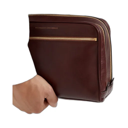 Logo Detailed Zipped Wash Bag