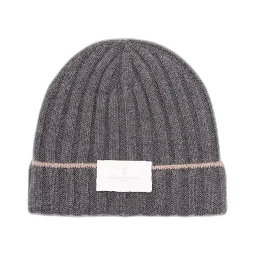 Turn-Up Brim Ribbed Beanie