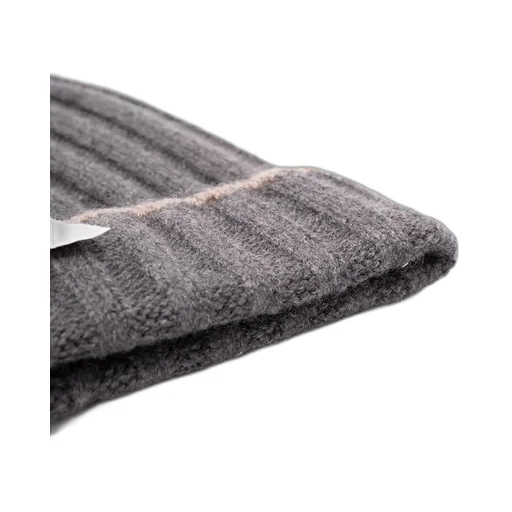 Turn-Up Brim Ribbed Beanie