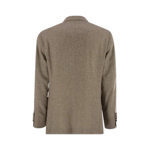 Checked Flannel One-And-A-Half Breasted Deconstructed Blazer